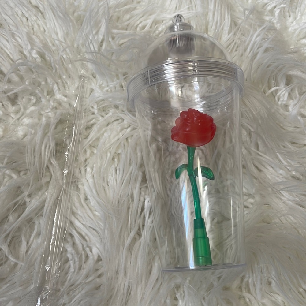 Original Disney Beauty and the beast rose Tumbler